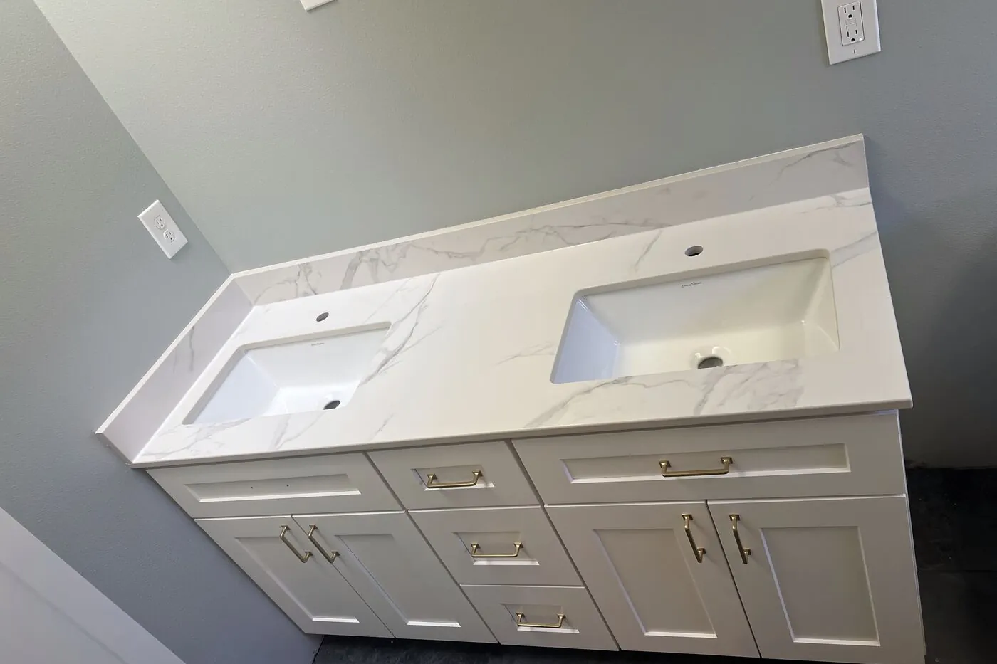 A vanity top is the cheapest stone in the house and the one you touch every day